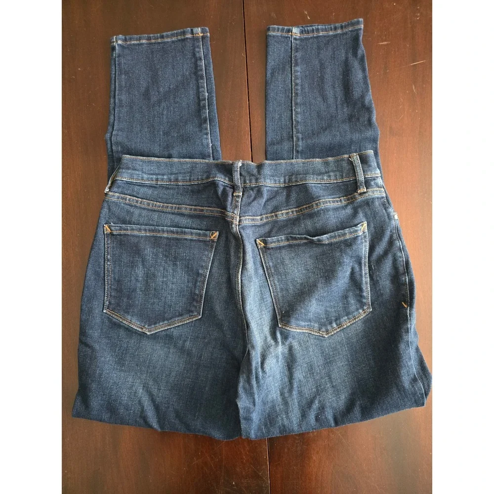 ana a new approach Women's Size 12 High Rise Skinny Button Fly Dark Wash Jeans
